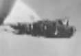 B-24 engulfed in flames moments after picture was taken, it blew up, no survivors